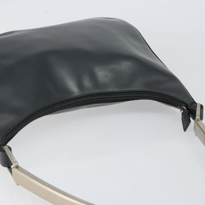 Prada Vintage Handbag Leather, BLACK, LEATHER, Shoulder bag