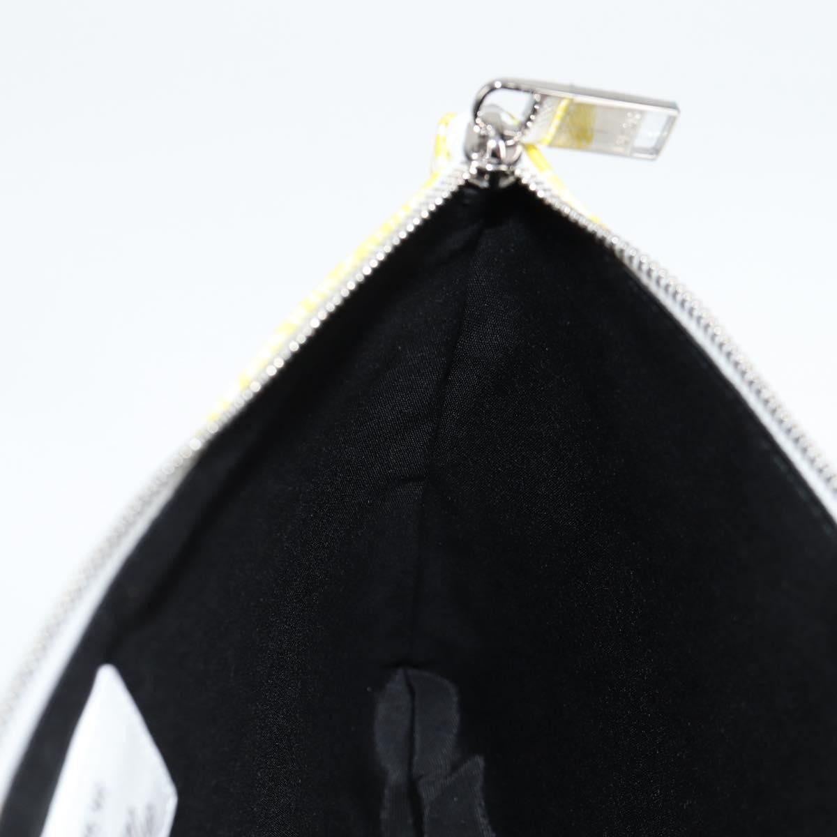 Christian Dior Pouch Stussy Nylon, YELLOW, NYLON, Clutche & pouche