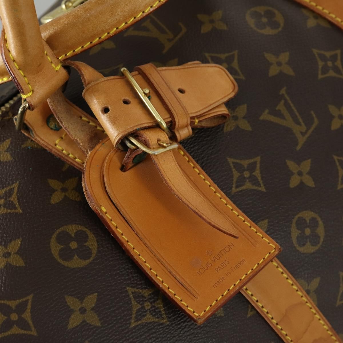 Louis Vuitton Keepall Bandouliere Bag Monogram Canvas, BROWN, CANVAS, Travel bag