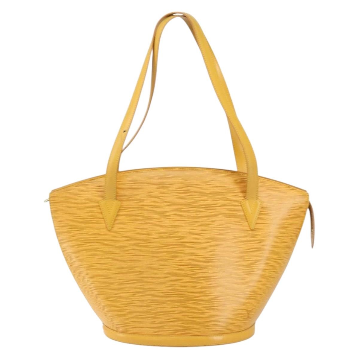 Louis Vuitton Saint Jacques Handbag Epi Leather, YELLOW, LEATHER, Shoulder bag