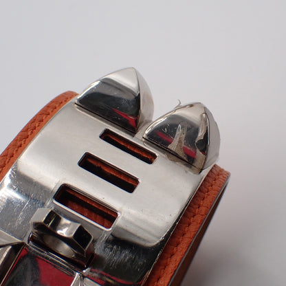 Hermes Collier de Chien Bracelet Leather, Orange, Leather, Bracelet