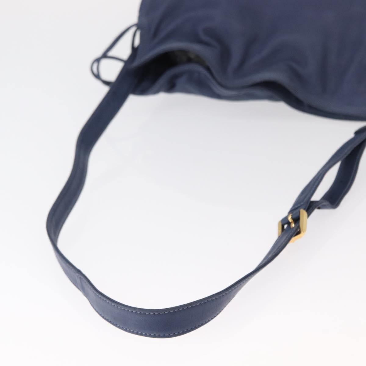 Loewe Flamenco Bag Leather, BLUE, LEATHER, Shoulder bag