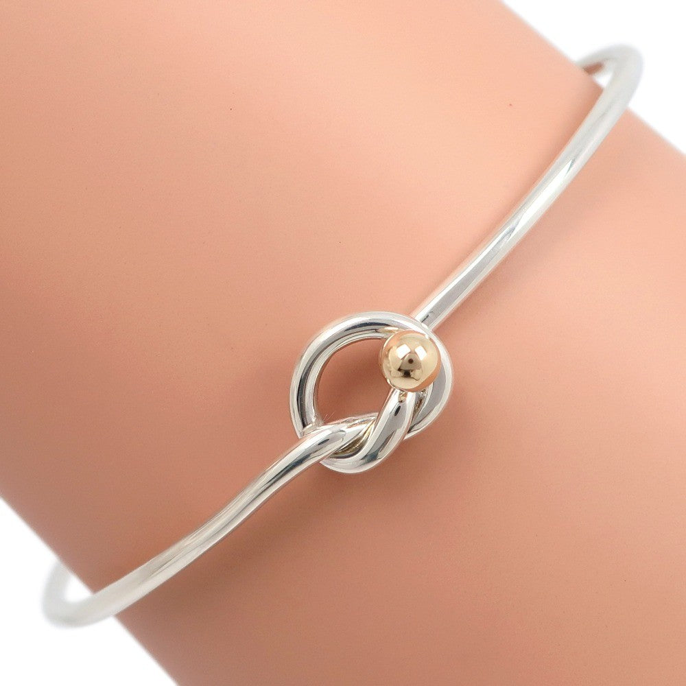 Tiffany & Co. Love Knot Bracelet Sterling Silver and 18K Yellow Gold, SILVER, SILVER, Bracelet