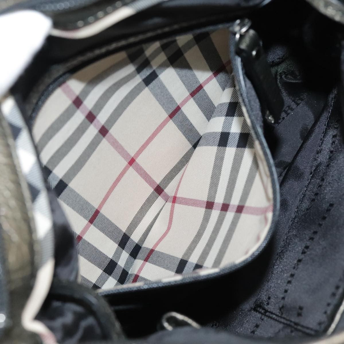 Burberry Vintage Shoulder Bag Nylon, BLACK, NYLON, Shoulder bag