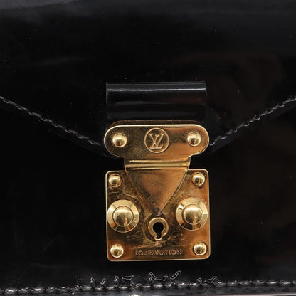 Louis Vuitton Monceau Handbag Vernis, BLACK, PATENT_LEATHER, Handbag