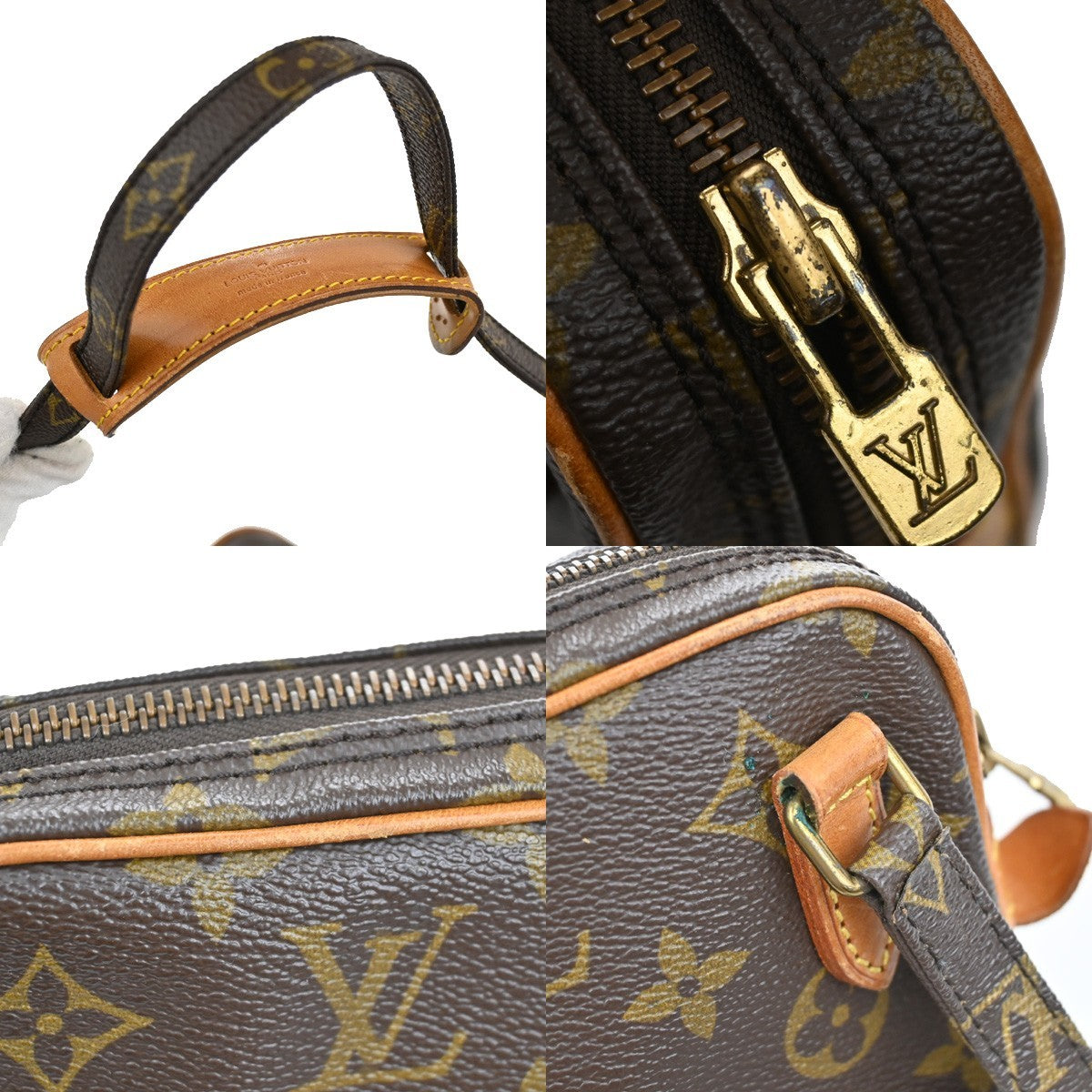 Louis Vuitton Pochette Marly Bandouliere Bag Monogram Canvas, BROWN, CANVAS, Shoulder bag