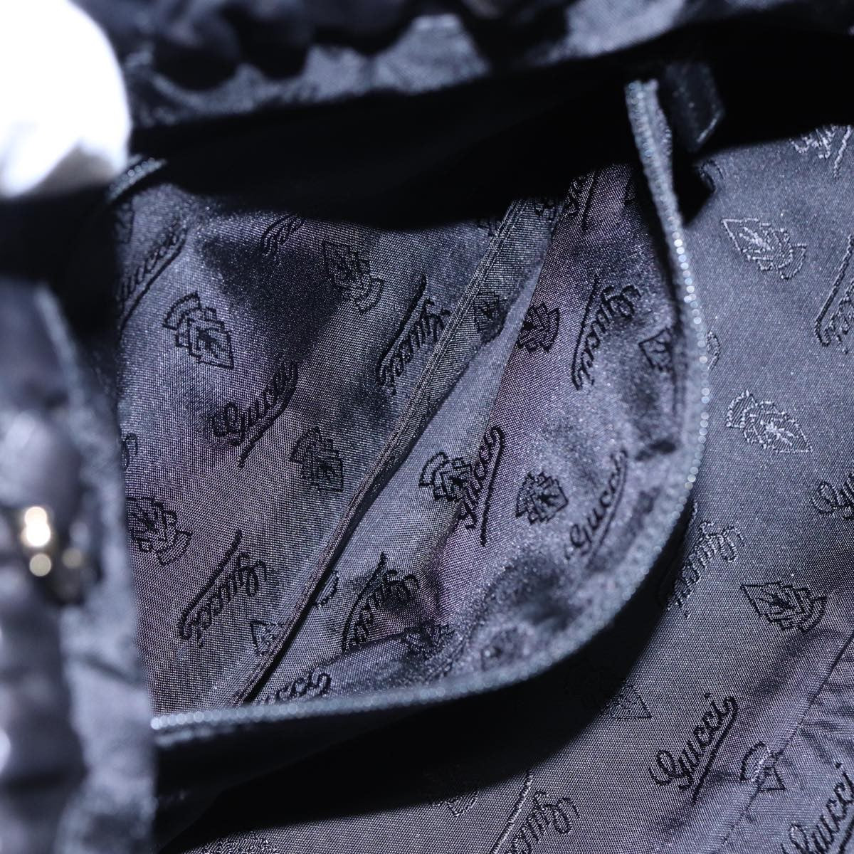 Gucci Heart Crest Handbag Leather, BLACK, LEATHER, Handbag