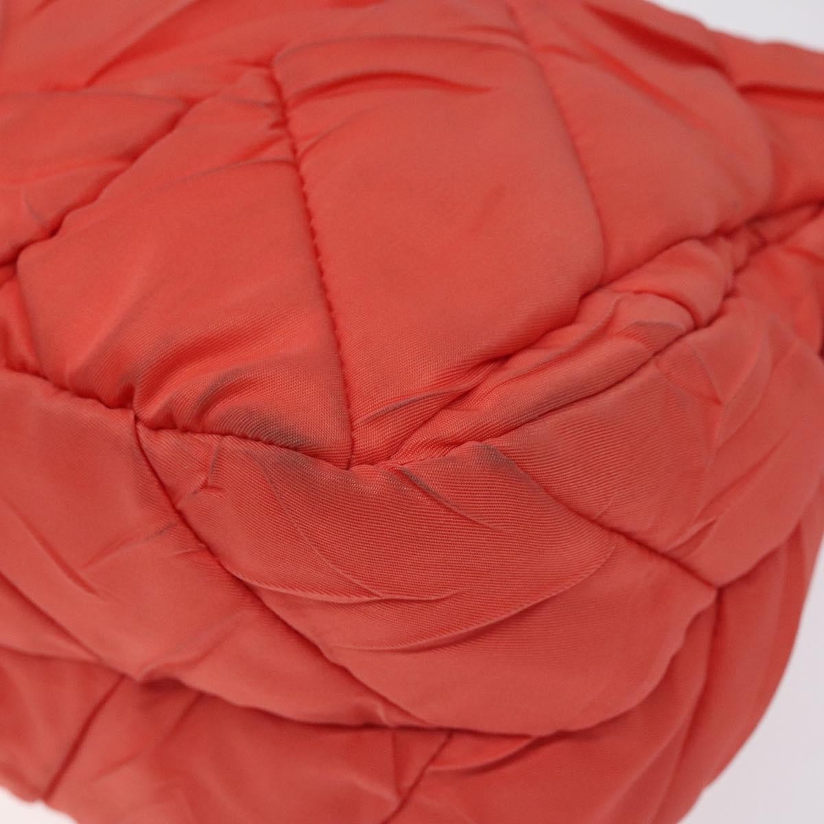 Prada Vintage Zip Handbag Tessuto, ORANGE, NYLON, Handbag