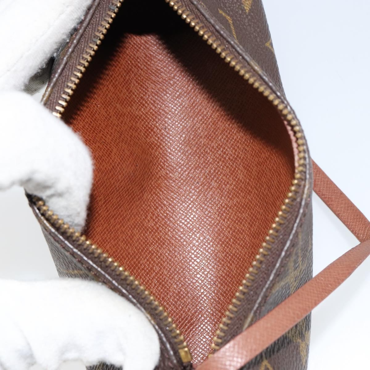 Louis Vuitton Papillon Pochette Monogram Canvas, BROWN, CANVAS, Clutche & pouche