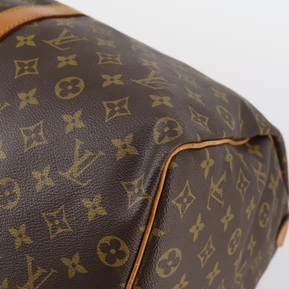 Louis Vuitton Keepall Bag Monogram Canvas, BROWN, CANVAS, Travel bag