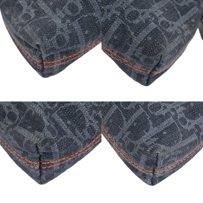 Christian Dior Flight pouch Trotter Pattern Denim, BLUE, DENIM_JEANS, Clutche & pouche