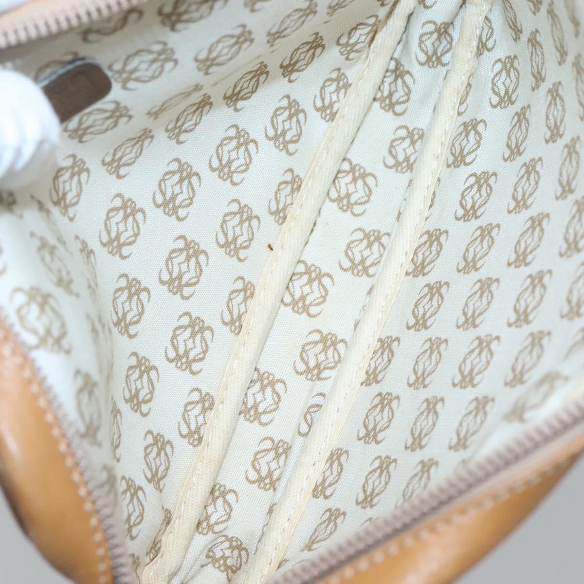 Loewe Anagram Clutch Bag Leather, BROWN, LEATHER, Clutche & pouche