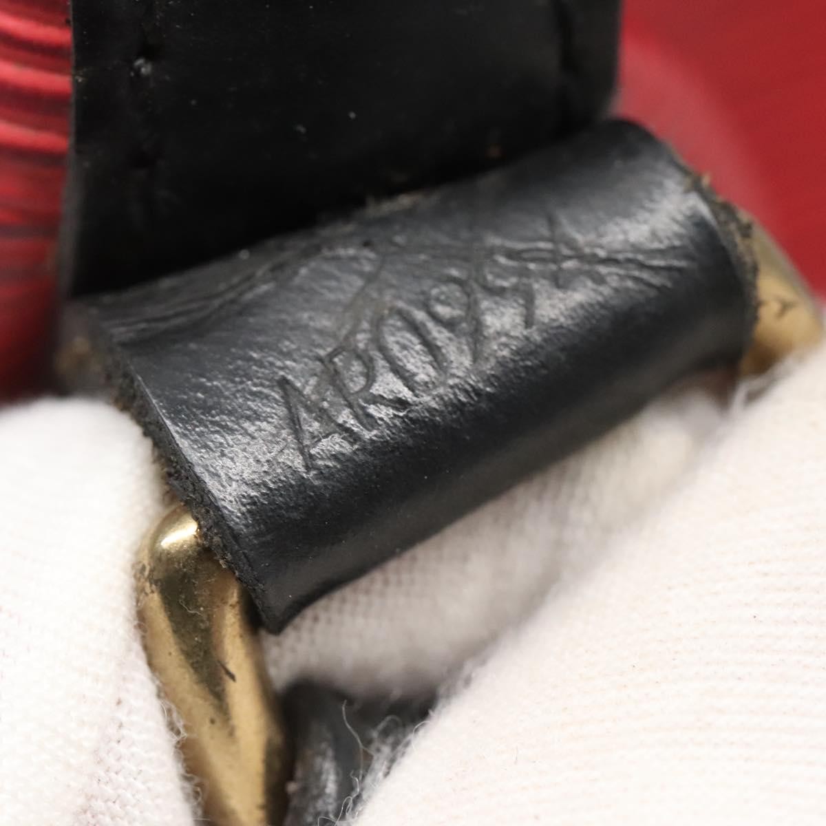 Louis Vuitton Petit Noe Handbag Two Tone Epi Leather, RED, LEATHER, Handbag