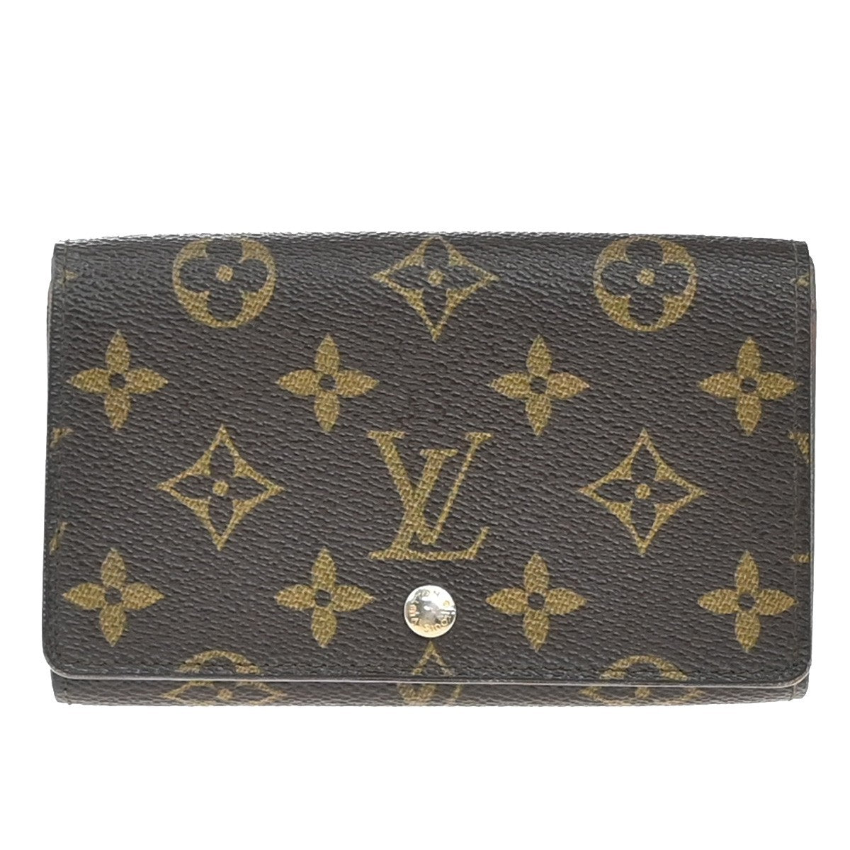 Louis Vuitton Porte Monnaie Billets Tresor Wallet Monogram Canvas, BROWN, CANVAS, Wallets