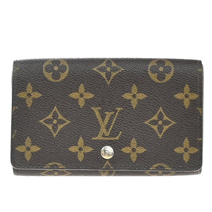 Louis Vuitton Porte Monnaie Billets Tresor Wallet Monogram Canvas, BROWN, CANVAS, Wallets