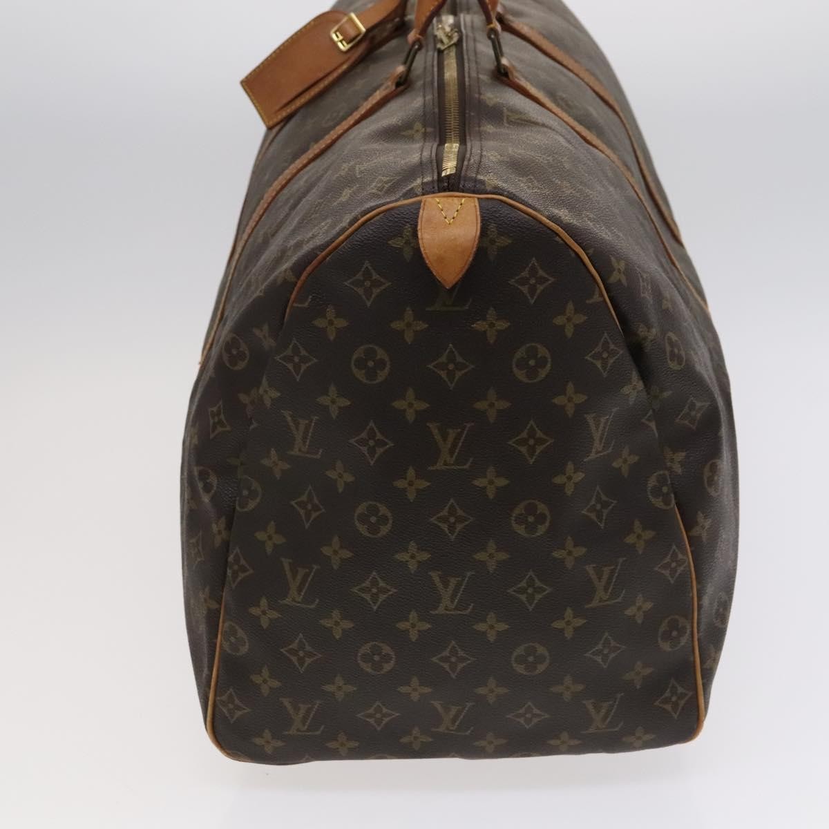 Louis Vuitton Keepall Bag Monogram Canvas, BROWN, CANVAS, Travel bag
