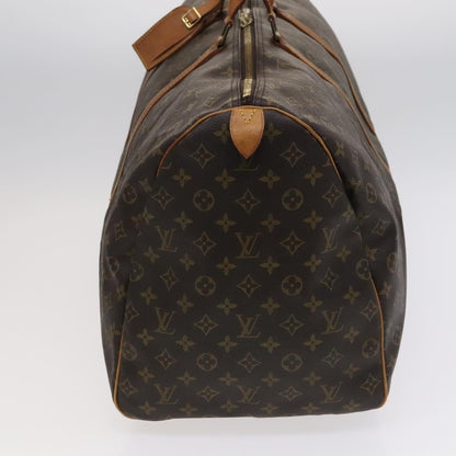 Louis Vuitton Keepall Bag Monogram Canvas, BROWN, CANVAS, Travel bag