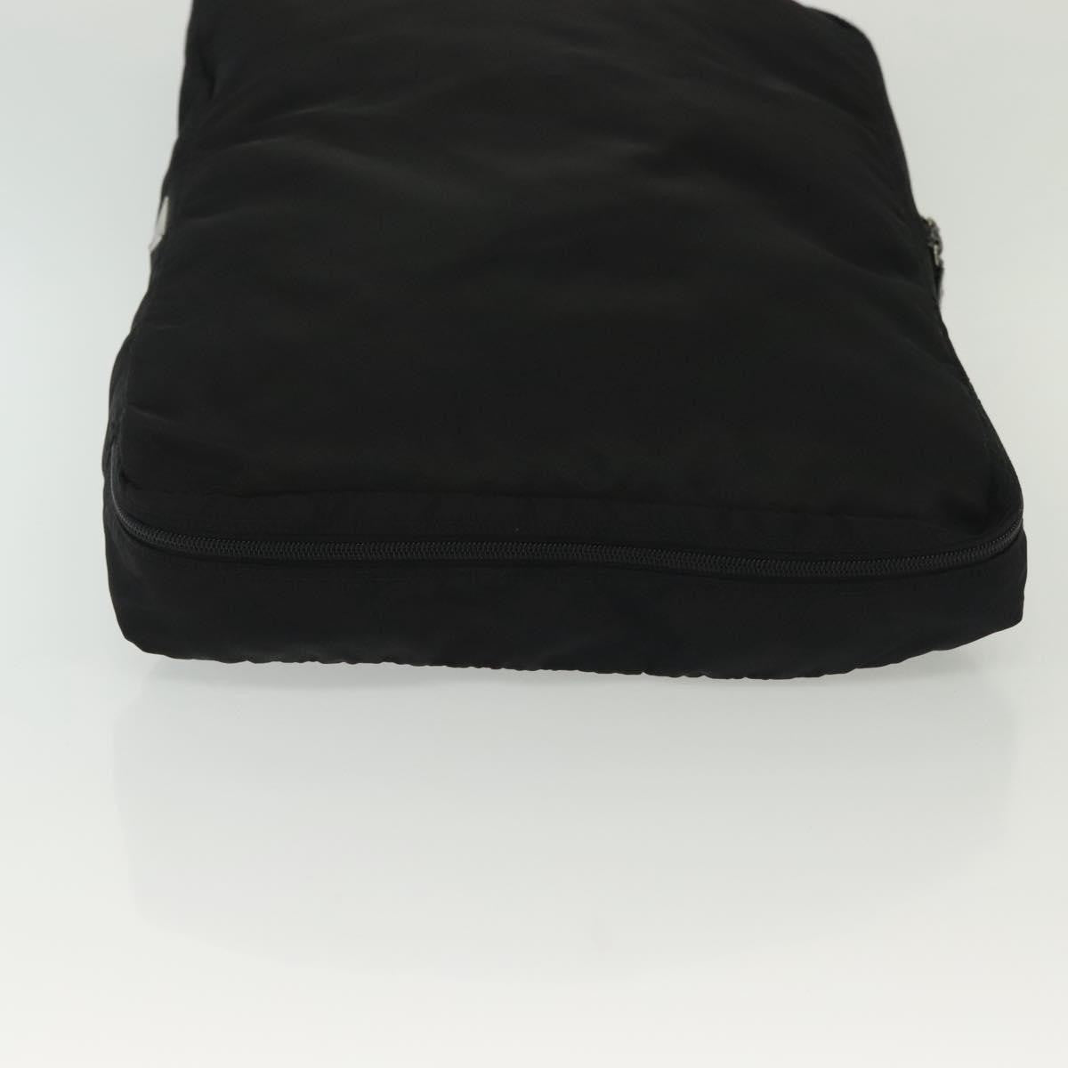 Prada Travel Pouch Tessuto, BLACK, NYLON, Clutche & pouche