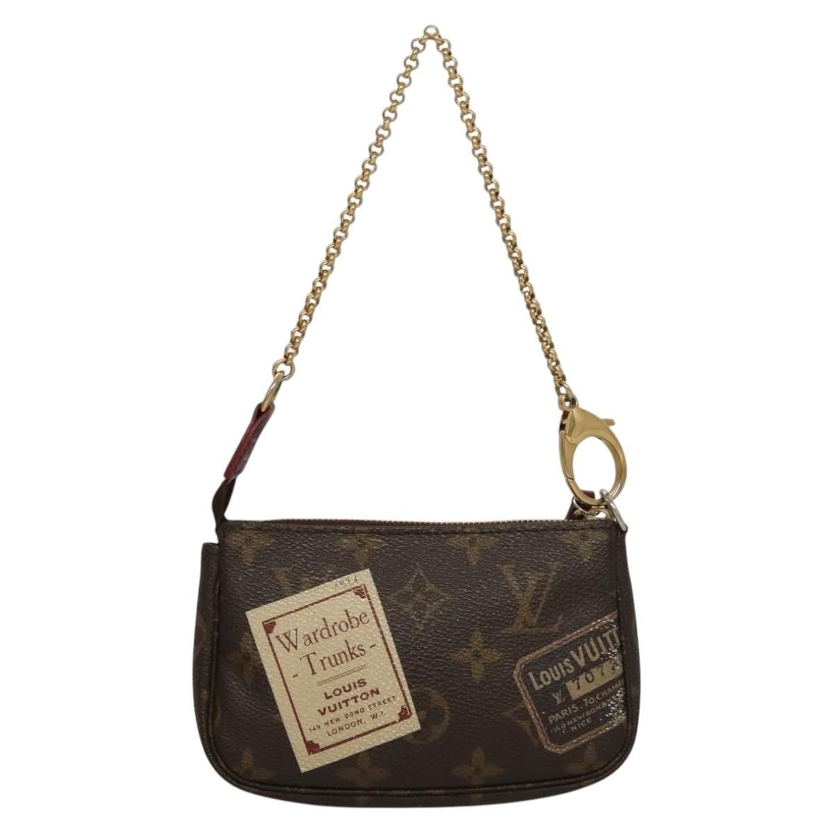 Louis Vuitton Pochette Accessoires Monogram Canvas, BROWN, CANVAS, Clutche & pouche