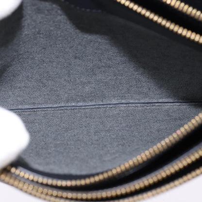 Celine Trio Crossbody Bag Leather, BLACK, LEATHER, Crossbody bag