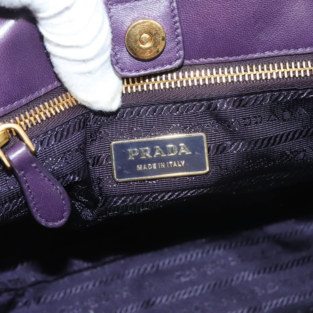 Prada Bow Tote Tessuto, PURPLE, NYLON, Handbag