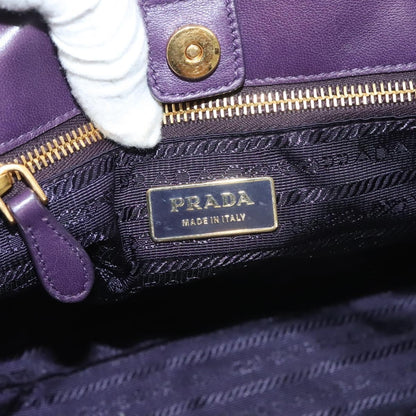 Prada Bow Tote Tessuto, PURPLE, NYLON, Handbag