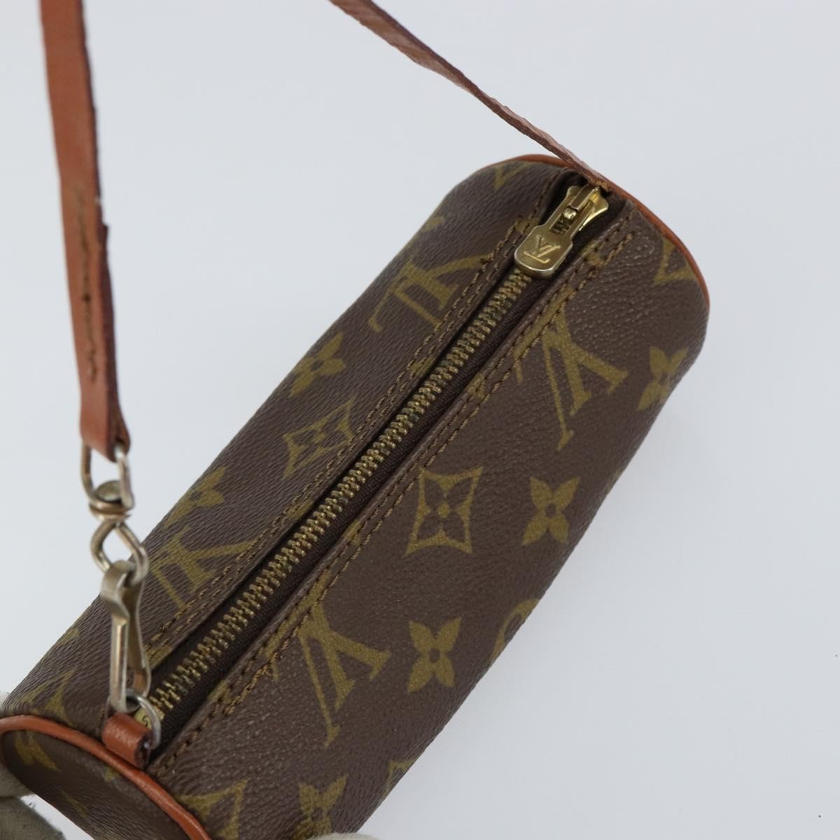 Louis Vuitton Papillon Pochette Monogram Canvas, BROWN, CANVAS, Clutche & pouche