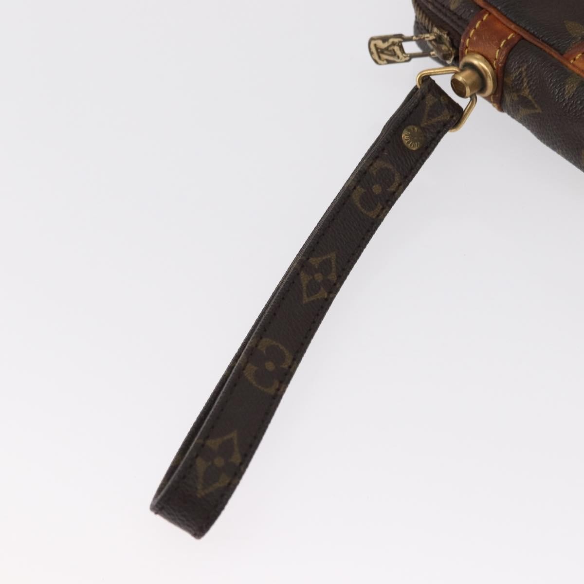 Louis Vuitton Marly Dragonne Clutch Monogram Canvas, BROWN, CANVAS, Clutche & pouche