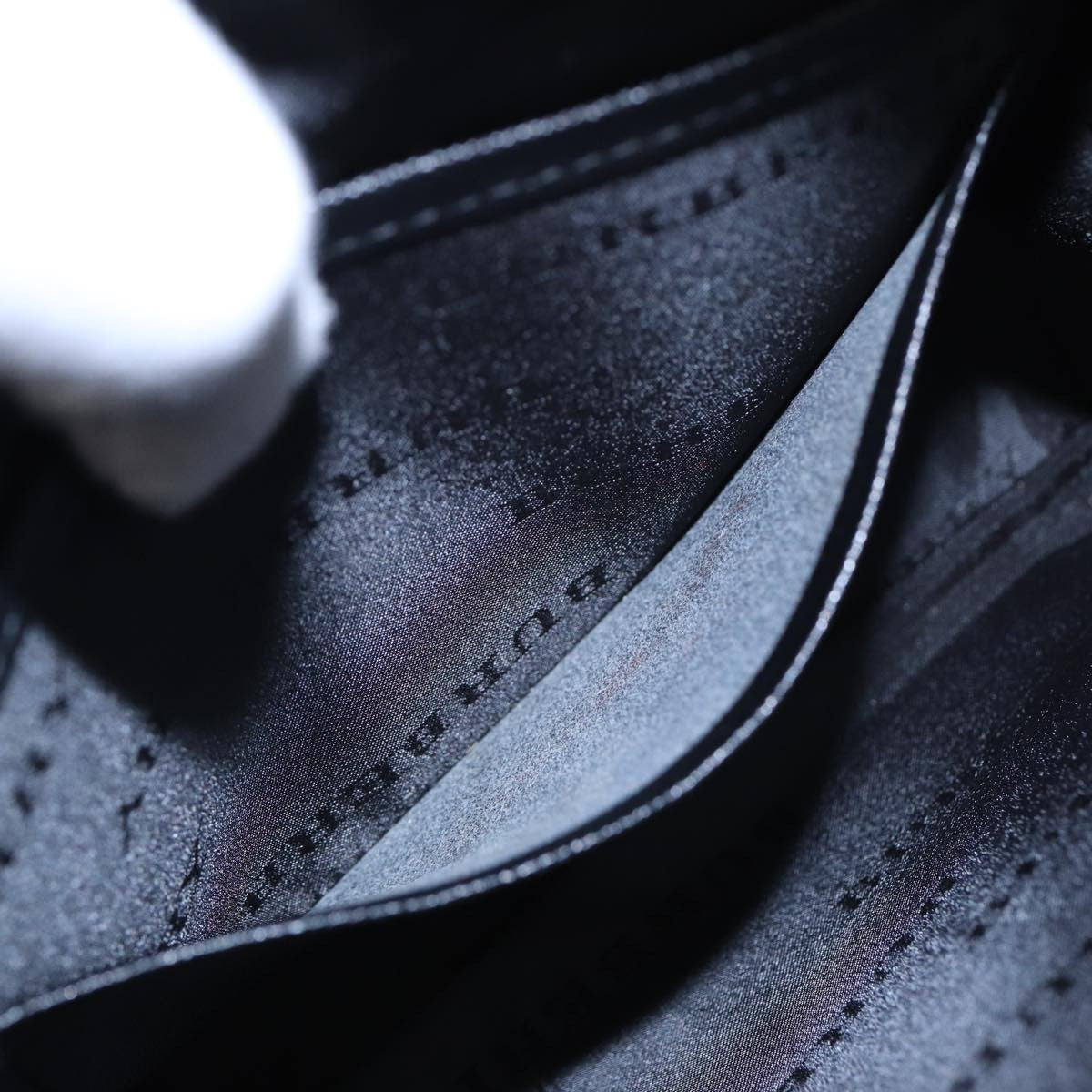 Burberry Zip Pouch Leather, BLACK, LEATHER, Clutche & pouche