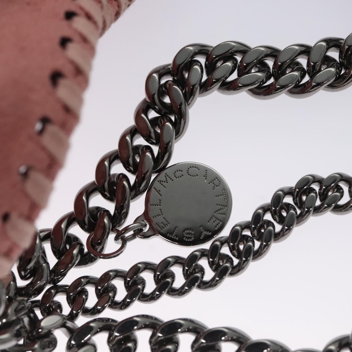 Stella McCartney Falabella Fold Over Crossbody Bag Shaggy Deer, PINK, POLYESTER, Crossbody bag