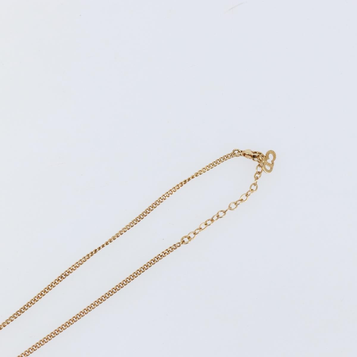 Christian Dior CD Pendant Necklace Metal, GOLD, METAL, Necklace