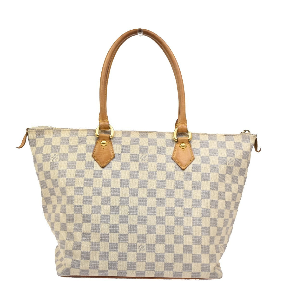 Louis Vuitton Saleya Handbag Damier, WHITE, CANVAS, Shoulder bag