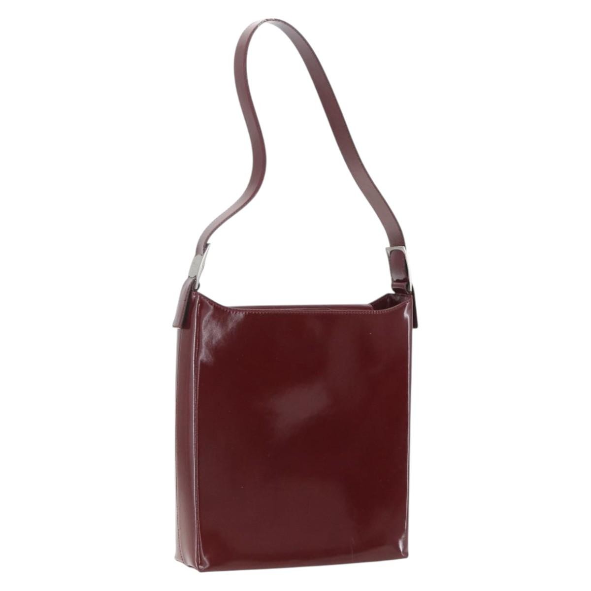 Salvatore Ferragamo Vala Shoulder Bag Patent Leather, RED, PATENT_LEATHER, Shoulder bag