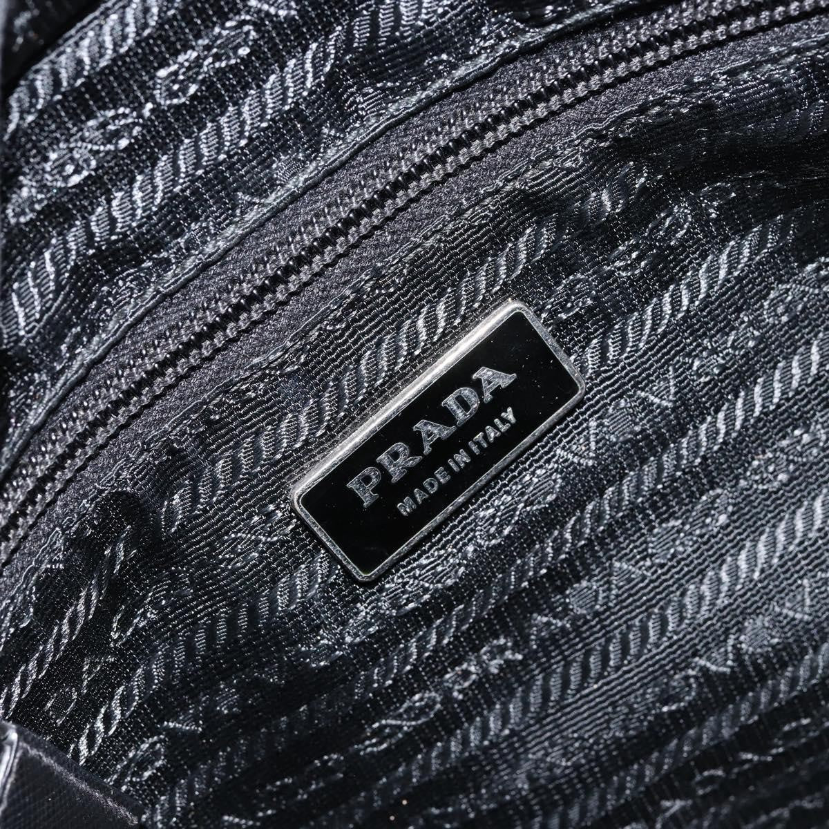 Prada Flat Messenger Bag Tessuto, BLACK, NYLON, Shoulder bag