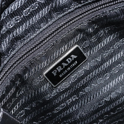 Prada Flat Messenger Bag Tessuto, BLACK, NYLON, Shoulder bag