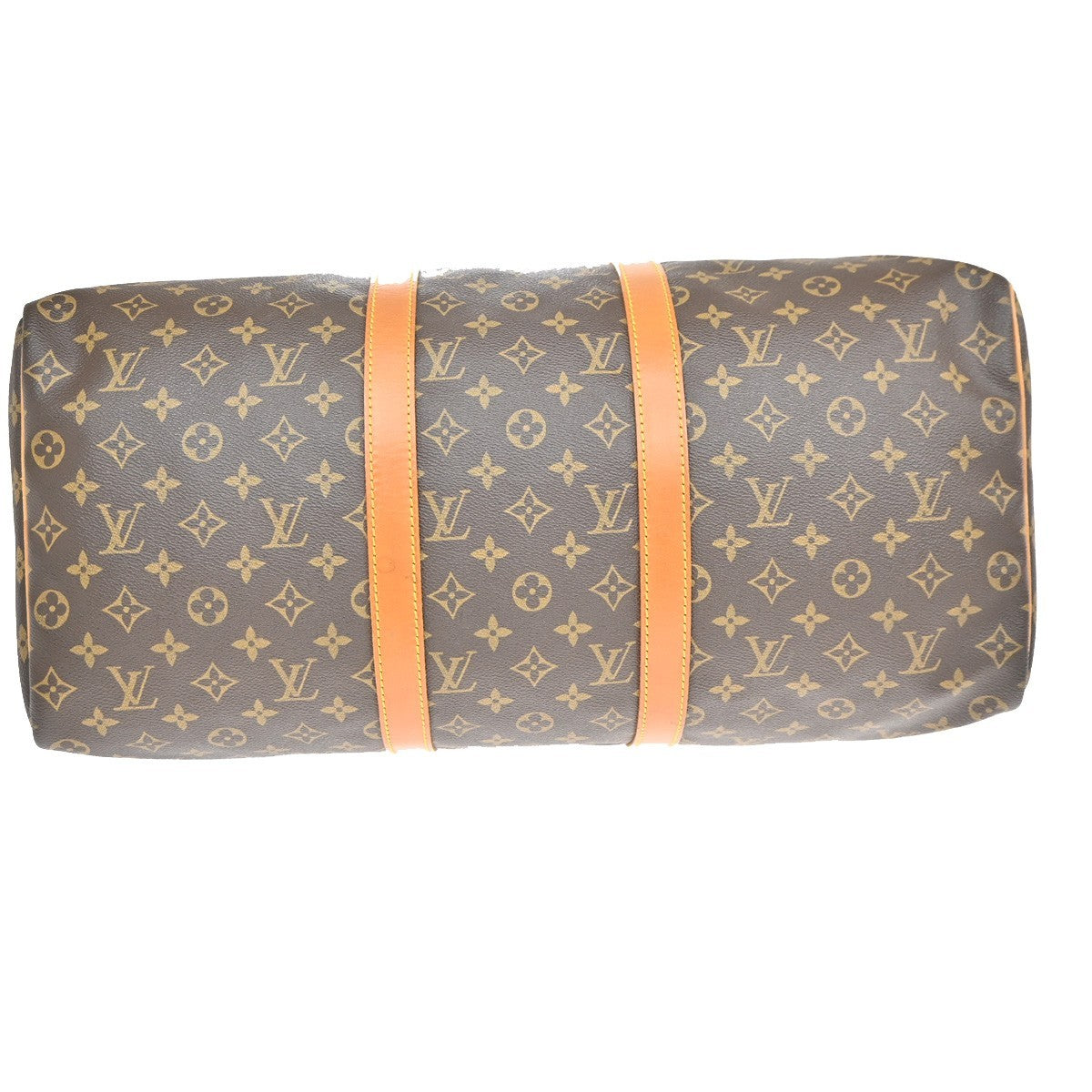 Louis Vuitton Keepall Bag Monogram Canvas, BROWN, CANVAS, Travel bag