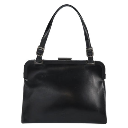 Prada Vintage Handbag Leather, BLACK, LEATHER, Handbag