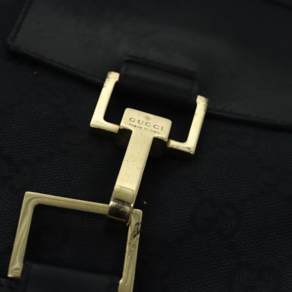 Gucci Vintage Jackie Shoulder Bag Canvas and Leather, Multicolour, Canvas, Shoulder Bag