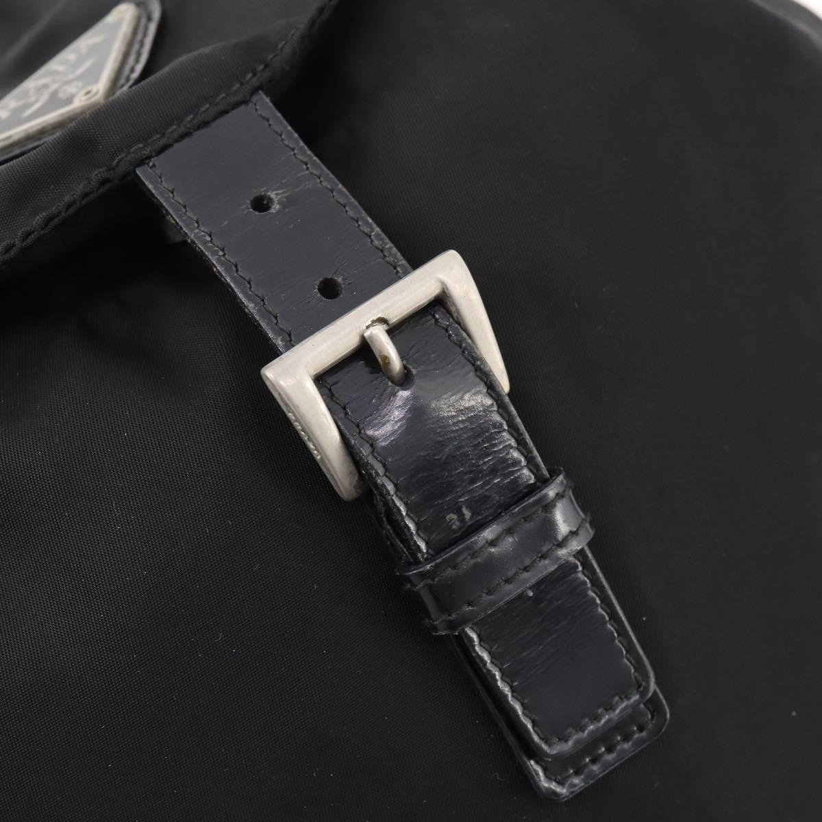 Prada Logo Backpack Tessuto, BLACK, NYLON, Backpack