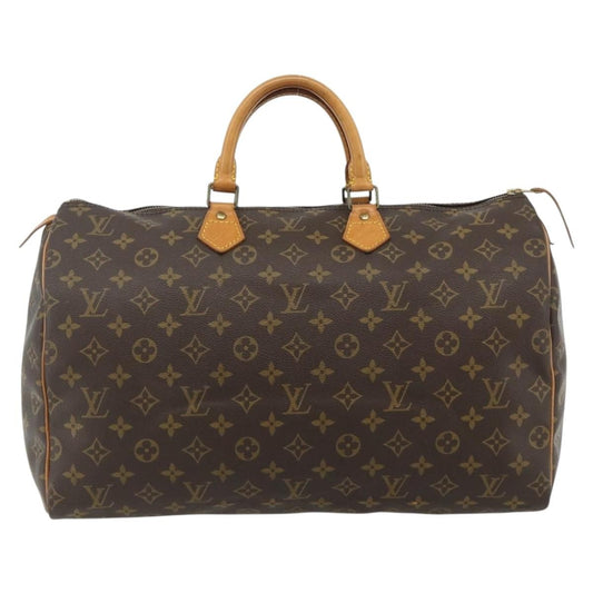 Louis Vuitton Speedy Handbag Monogram Canvas, Brown, Canvas, Handbag