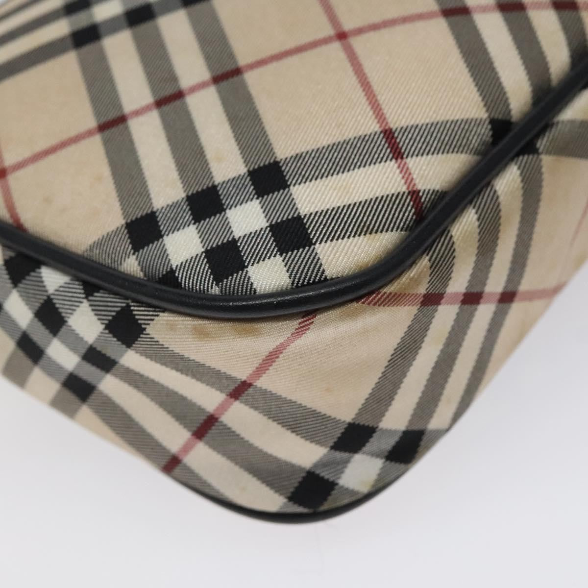 Burberry Nova check Pochette Canvas, BEIGE, NYLON, Clutche & pouche