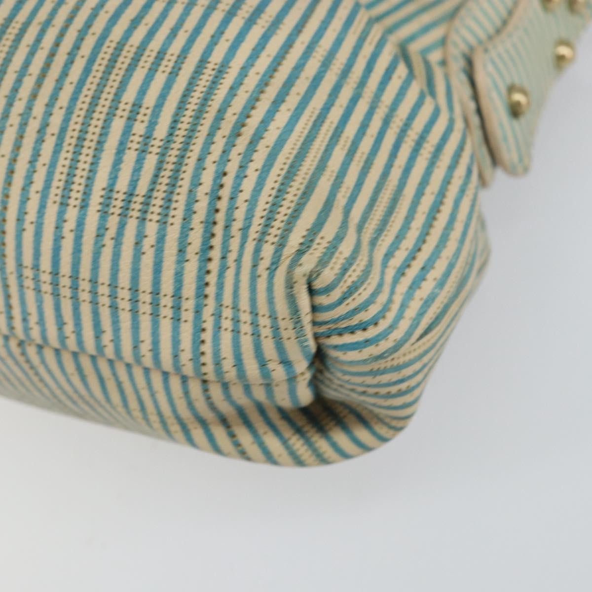 Fendi Chef Shoulder Bag Zucca Canvas, BLUE, CANVAS, Shoulder bag