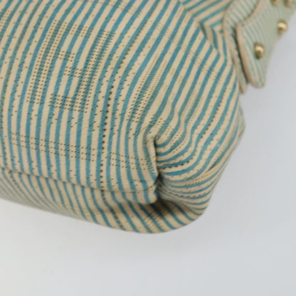 Fendi Chef Shoulder Bag Zucca Canvas, BLUE, CANVAS, Shoulder bag