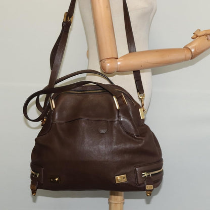 Chloe Vintage Tote bag Leather, BROWN, LEATHER, Tote bag