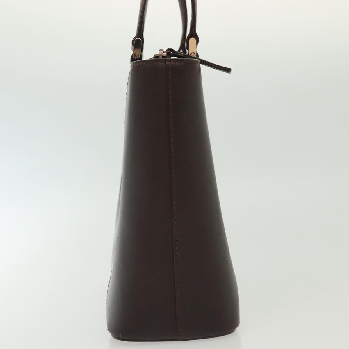 Burberry Handle Tote Leather, BROWN, LEATHER, Handbag