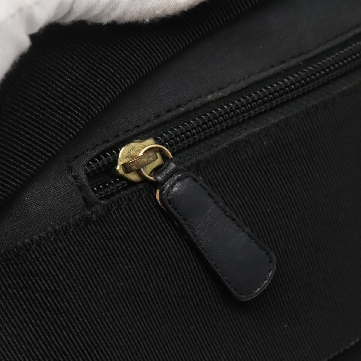 Salvatore Ferragamo Vala Shoulder Bag Canvas, BLACK, CANVAS, Shoulder bag