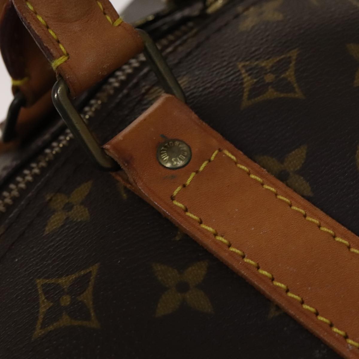 Louis Vuitton Keepall Bag Monogram Canvas, BROWN, CANVAS, Travel bag