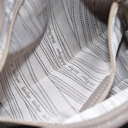 Salvatore Ferragamo Vala Handbag Patent leather, BEIGE, PATENT_LEATHER, Handbag