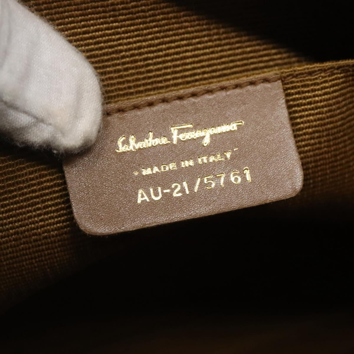 Salvatore Ferragamo Gancini Shoulder Bag Canvas, BLUE, CANVAS, Shoulder bag