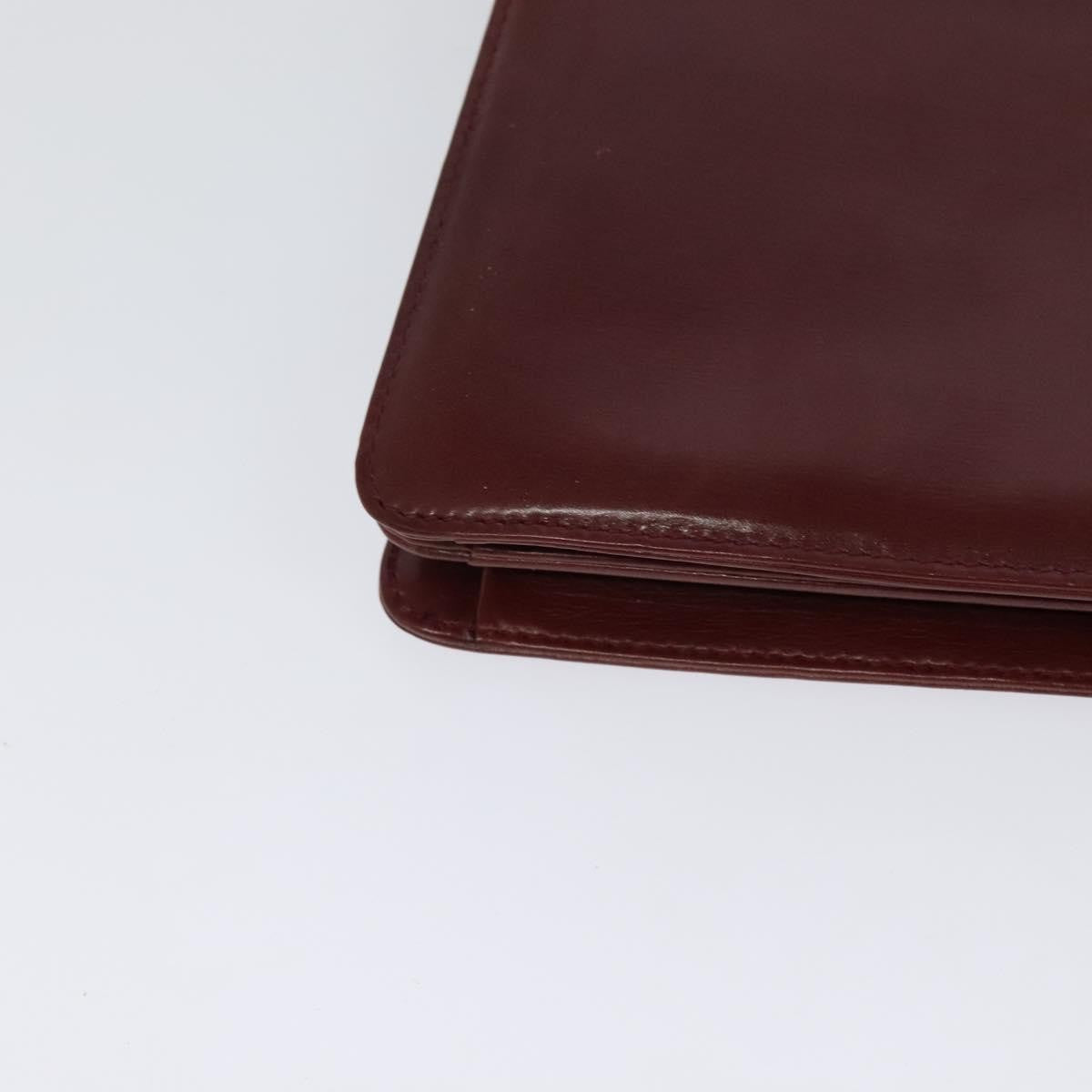 Bally Vintage Shoulder Bag Leather, BURGUNDY, LEATHER, Shoulder bag